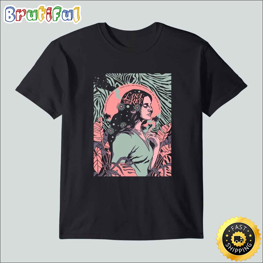 Lana Del Tour 2023 Black T Shirt o7ims5