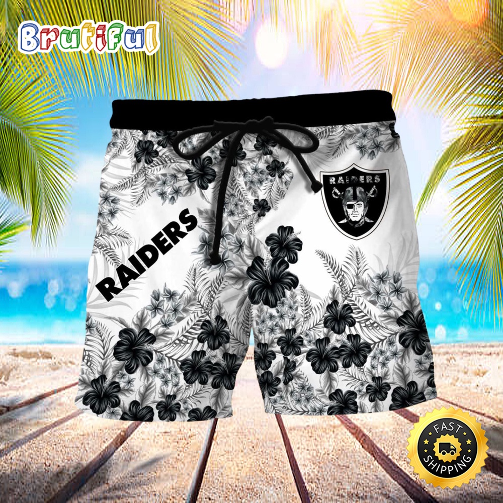 Las Vegas Raiders Summer Beach Shorts cawcgh