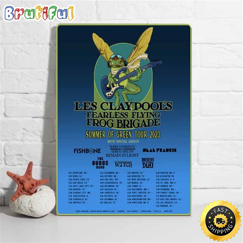 Les Claypool Summer Of Green Place Theatre Tour 2023 List Tour Poster