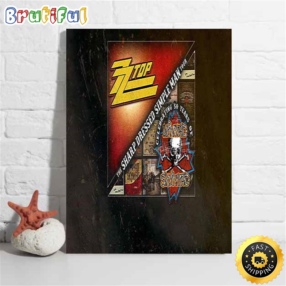 Lynyrd Skynyrd The Sharp Dressed Simple Man Tour 2023 Poster sddlnv