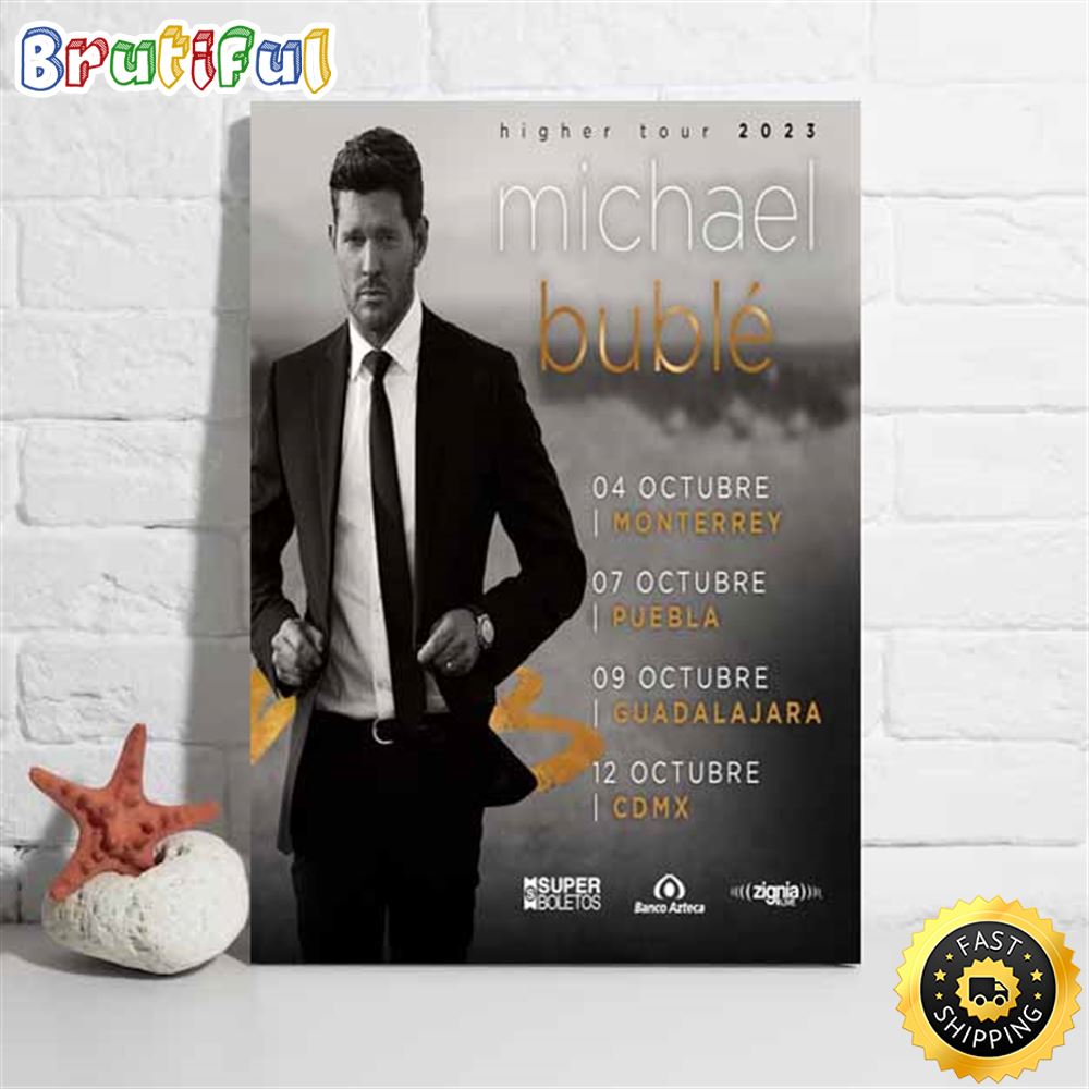 Michael Buble Mexico City Tour 2023 Poster