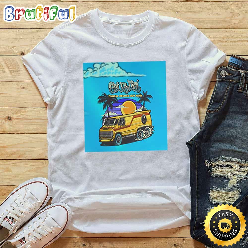 Nickelback Get Rollin Tour 2023 White T Shirt iiees5