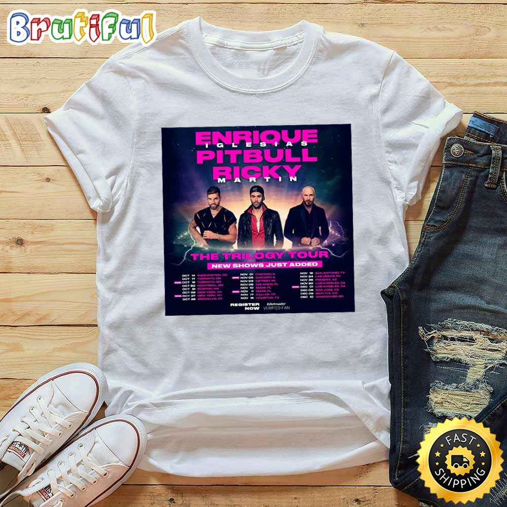 Pitbull The Trilogytour 2023 List Tour T Shirt