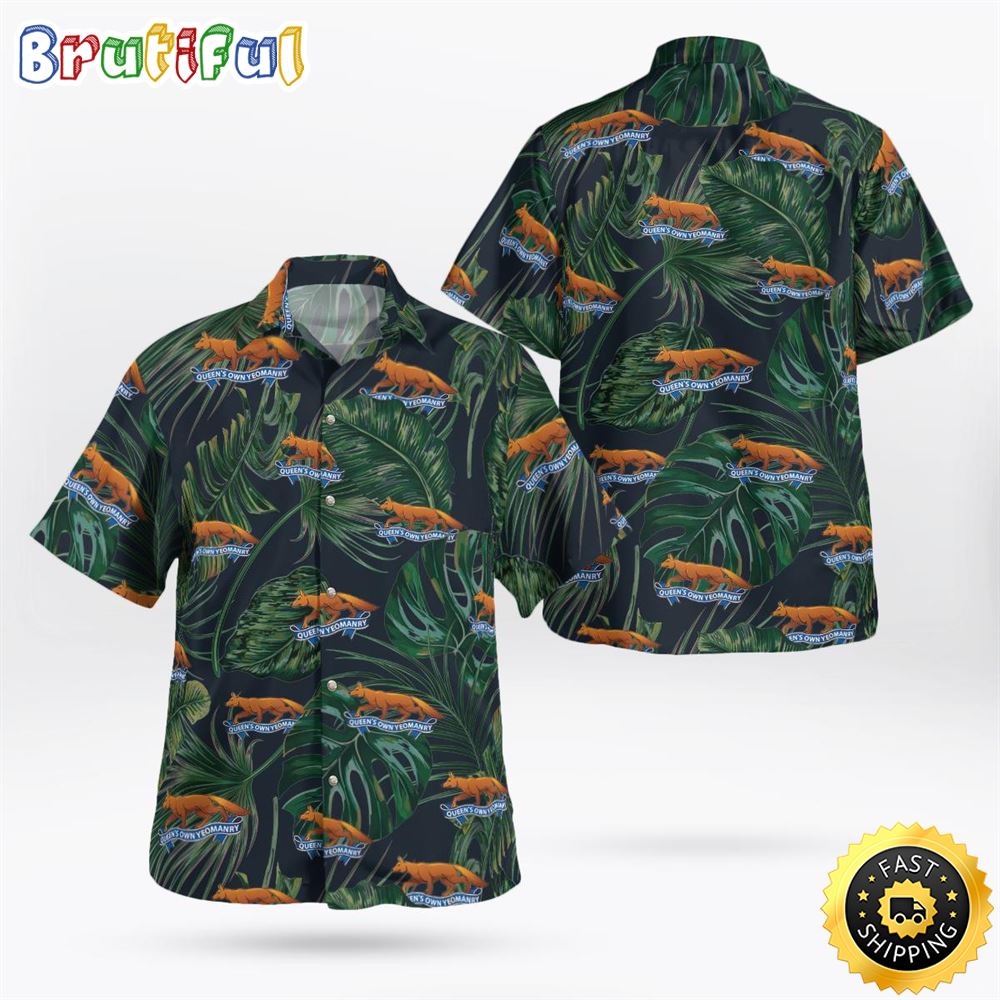 Queen s Own Yeomanry Independence Day Hawaiian Shirt klt69n