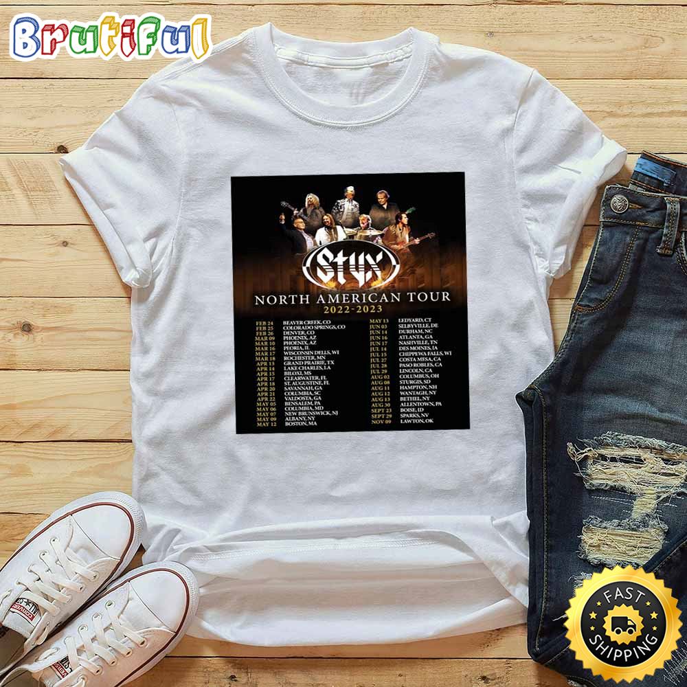 Styx Band North American Tour 2023 T Shirt hxmica