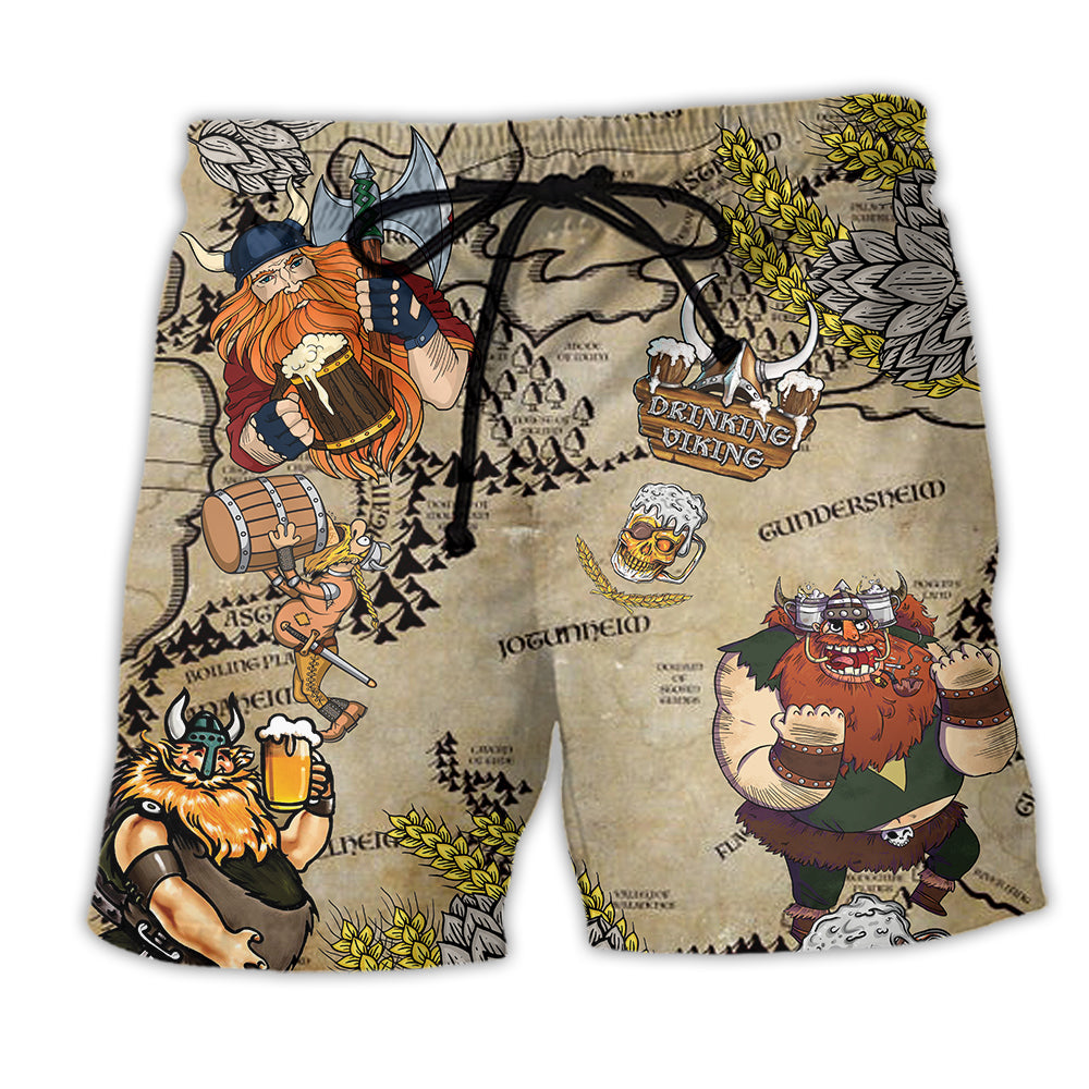 Viking Drinking Love Beer Summer Beach Short zujk4n