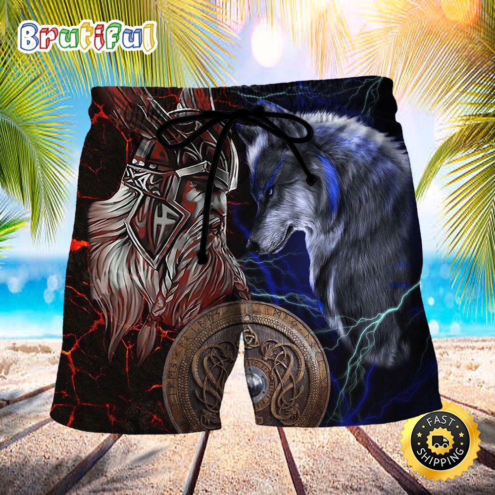 Viking Victory Colorful Life Style Summer Beach Short mpweqi