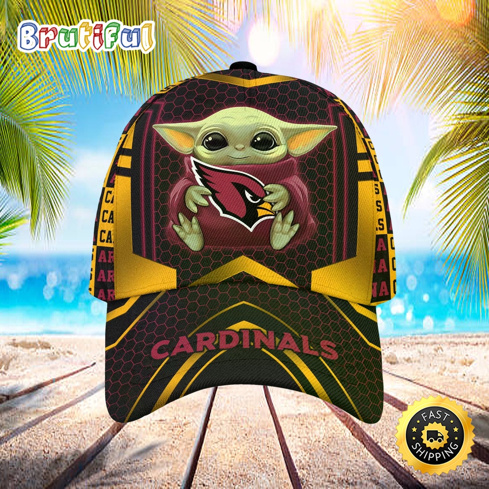 Arizona Cardinals Baby Yoda All Over Print 3D Classic Cap izuvgn