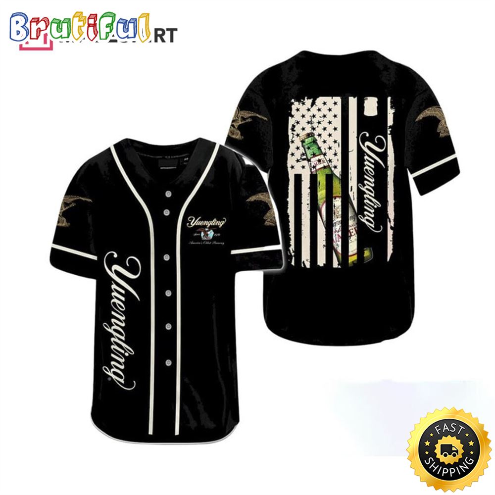 Black Yuengling Beer Baseball Jersey czlpcu