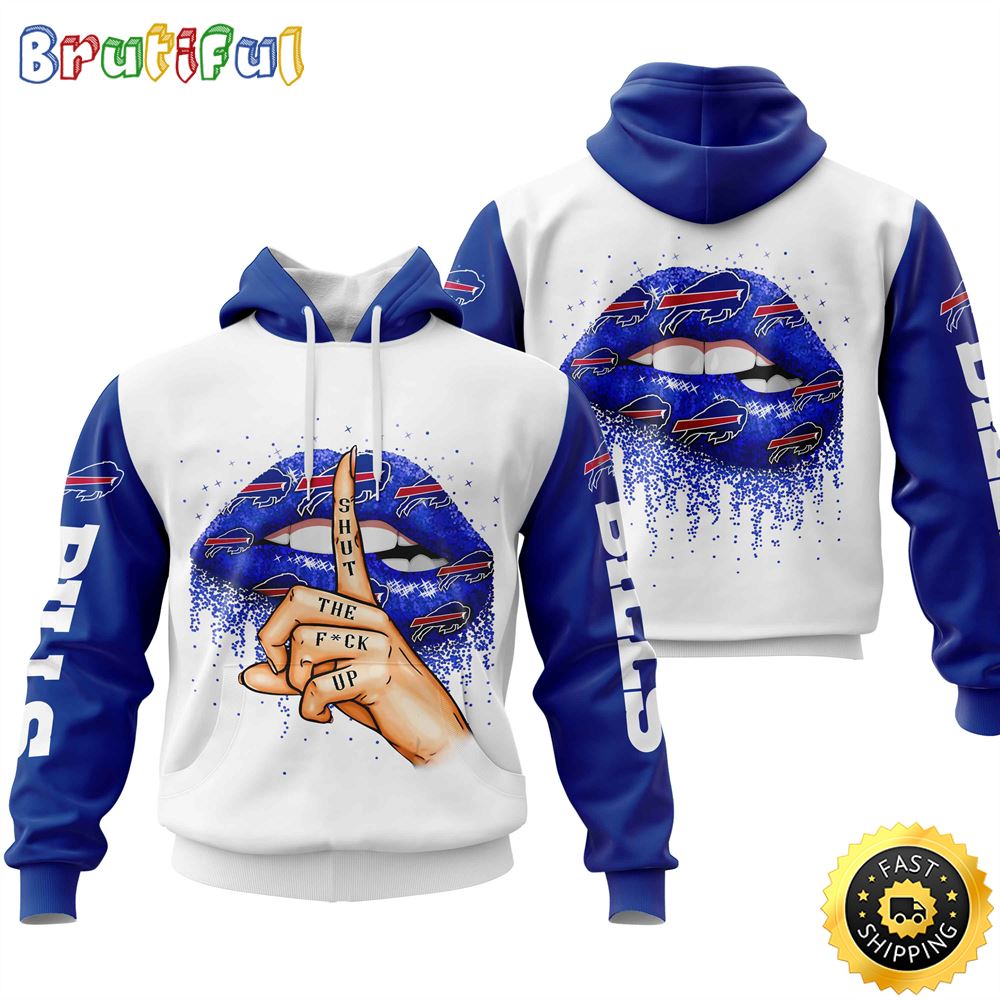 Buffalo Bills All Over Print Lips 3D Hoodie Show Your Team Spirit 1 e1udka