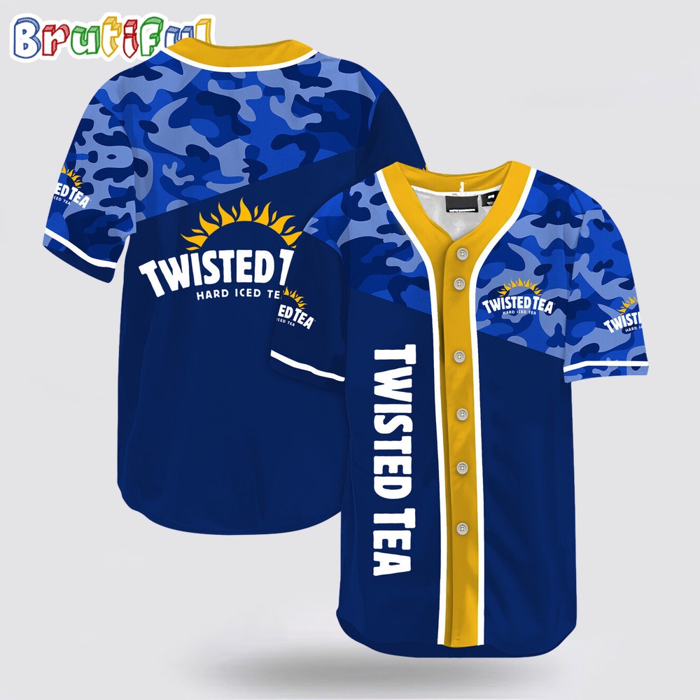 Classic Camouflage Twisted Tea Baseball Jersey xudynf