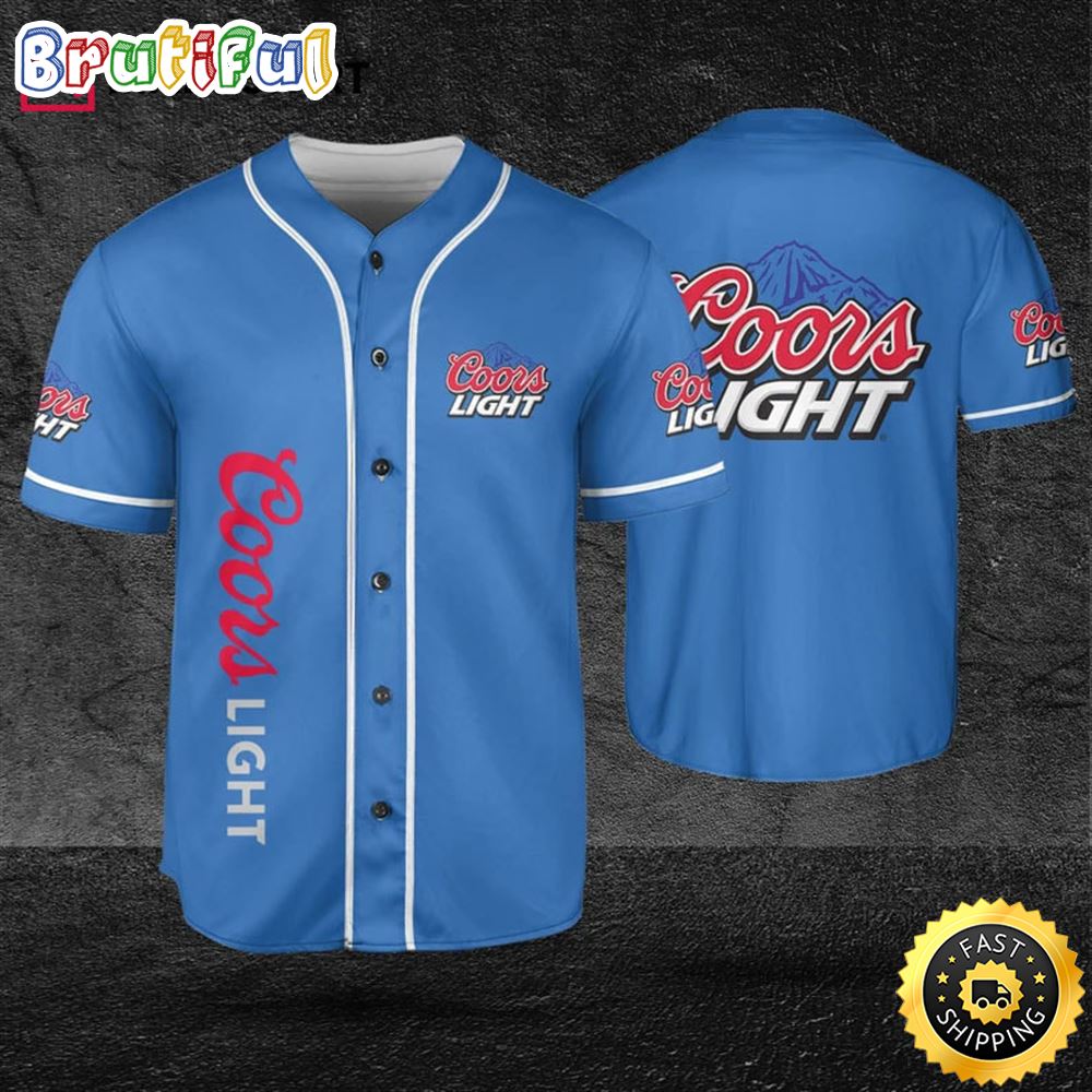 Coors Light Blue Beer Lovers Baseball Jersey rhmd3k