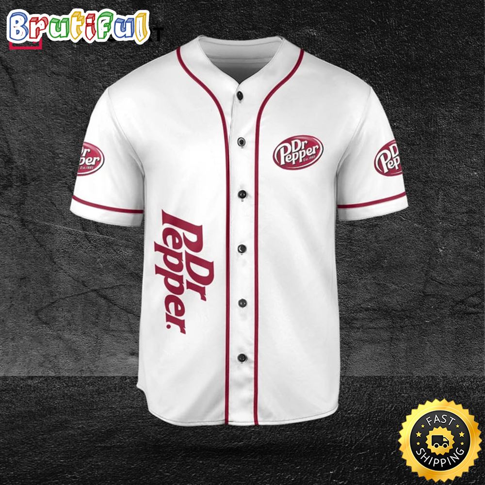 Dr.Pepper White Beer Lovers Baseball Jersey godtl2