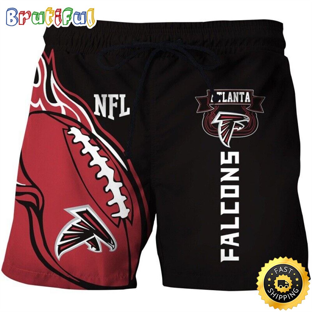 Falcons NFL Full Range Of Football 3d Beach Shorts z0gxwr
