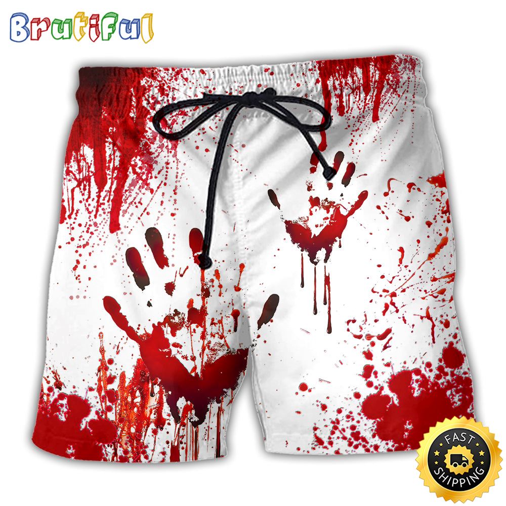 Halloween Clown They ll Never Find You Beach Short wmwvwy