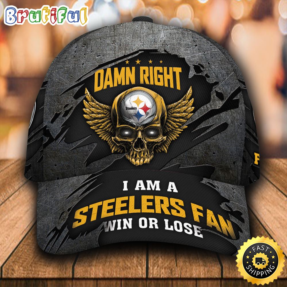 I Am A Pittsburgh Steelers Fan All Over Print 3D Baseball Cap kzdiqb