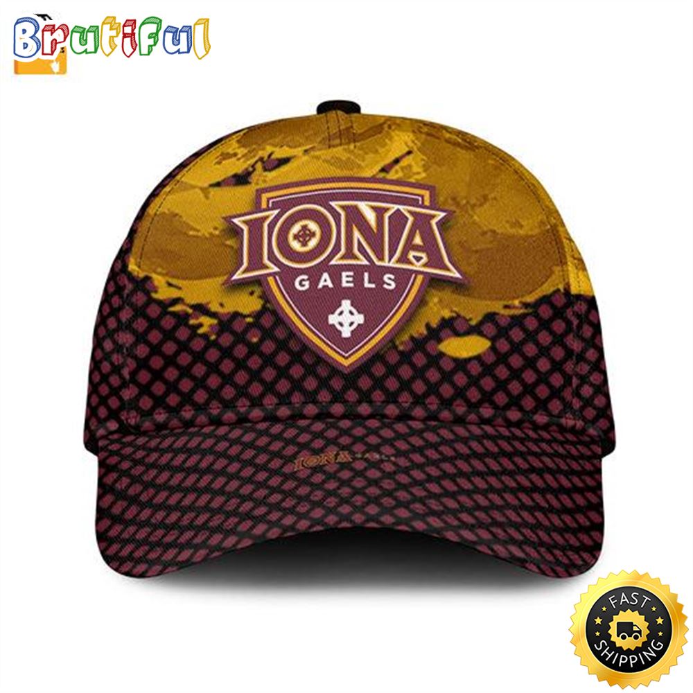 Iona Gaels Grunge Classic Cap vabupo