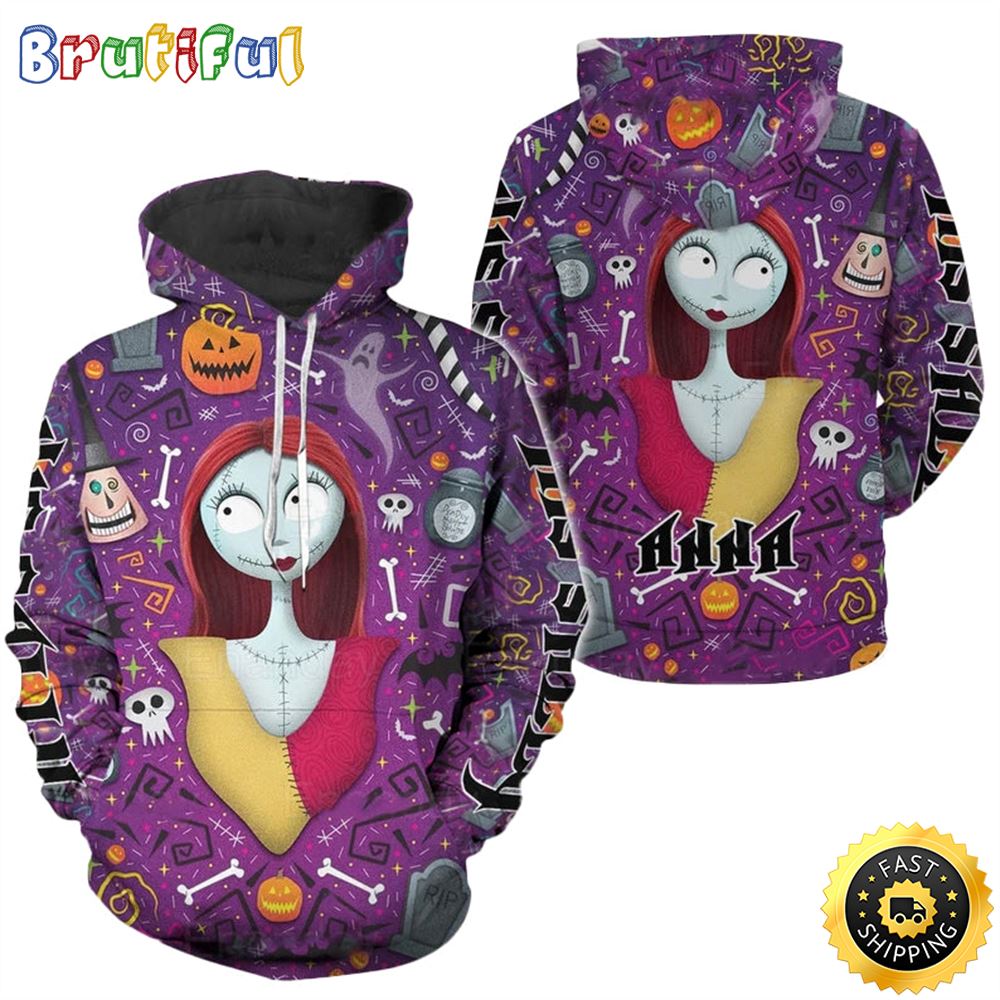 Jack Skellington And Sally Couple 3D Hoodie All Over Print Shirts yvy1hn