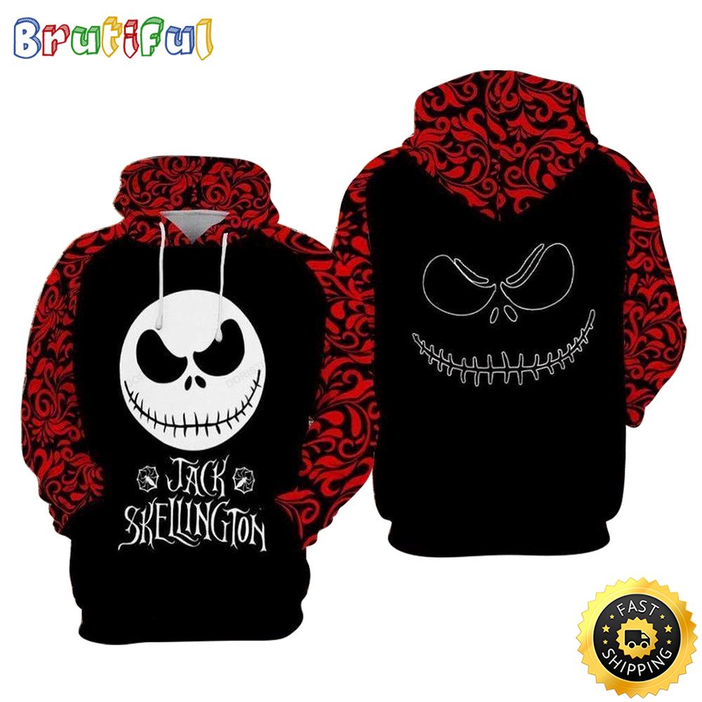 Jack Skellington Horror 3D Hoodie All Over Print Shirts