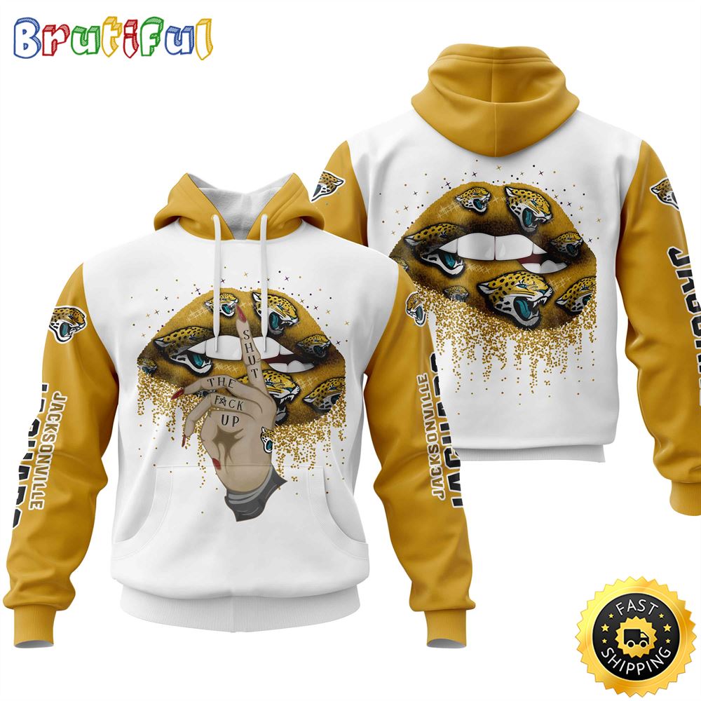 Jacksonville Jaguars All Over Print Lips 3D Hoodie Show Your Team Spirit 1 pgpuke