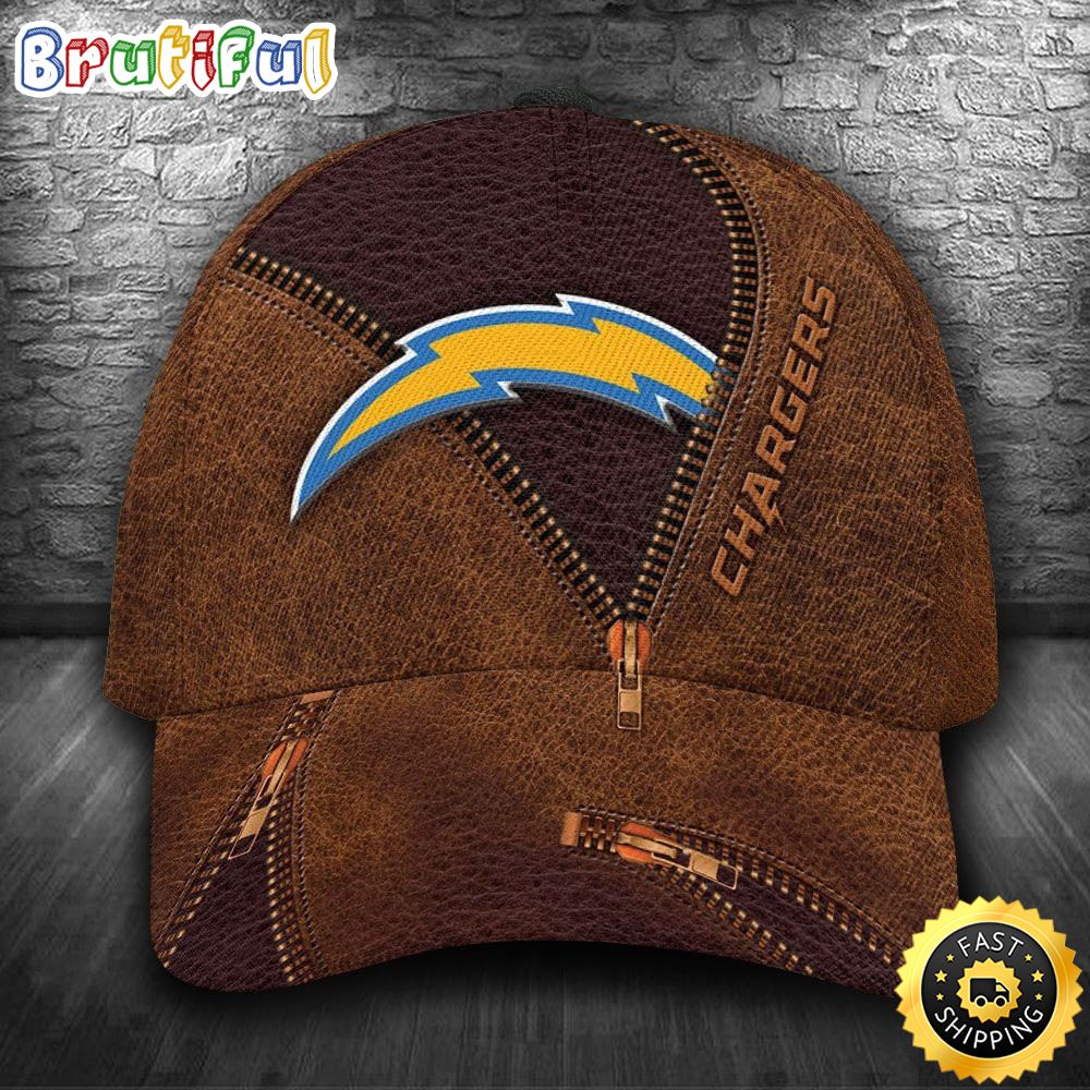 Los Angeles Chargers Zip Pattern All Over Print 3D Baseball Cap ezshut