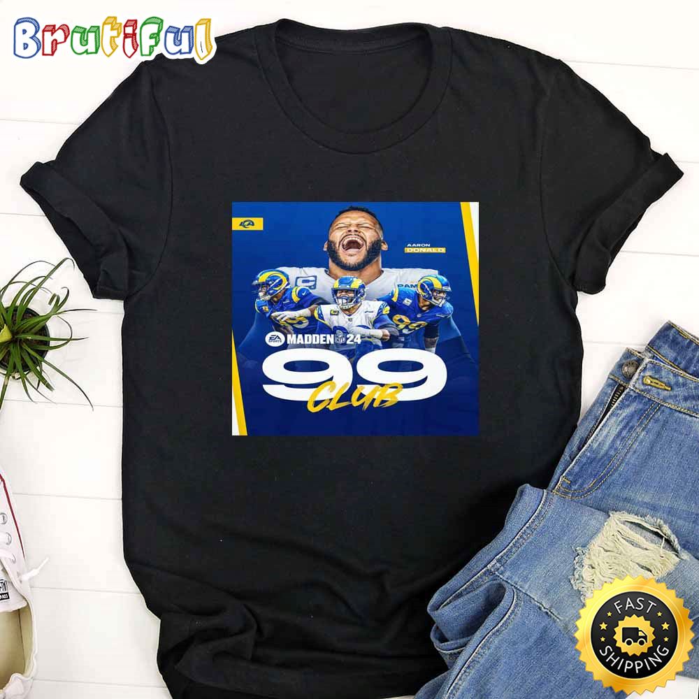 Los Angeles Rams Aaron Donald Madden 24 NFL Overall T Shirt r4rsyl