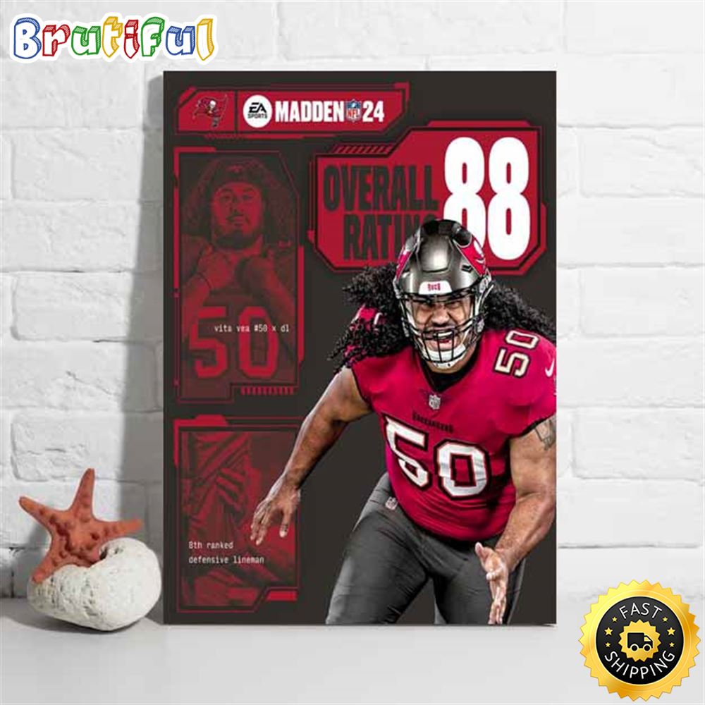 Madden Nfl 24 Madden Nfl 24 Tampa Bay Buccaneers Ndamukong Suh Poster cziufa