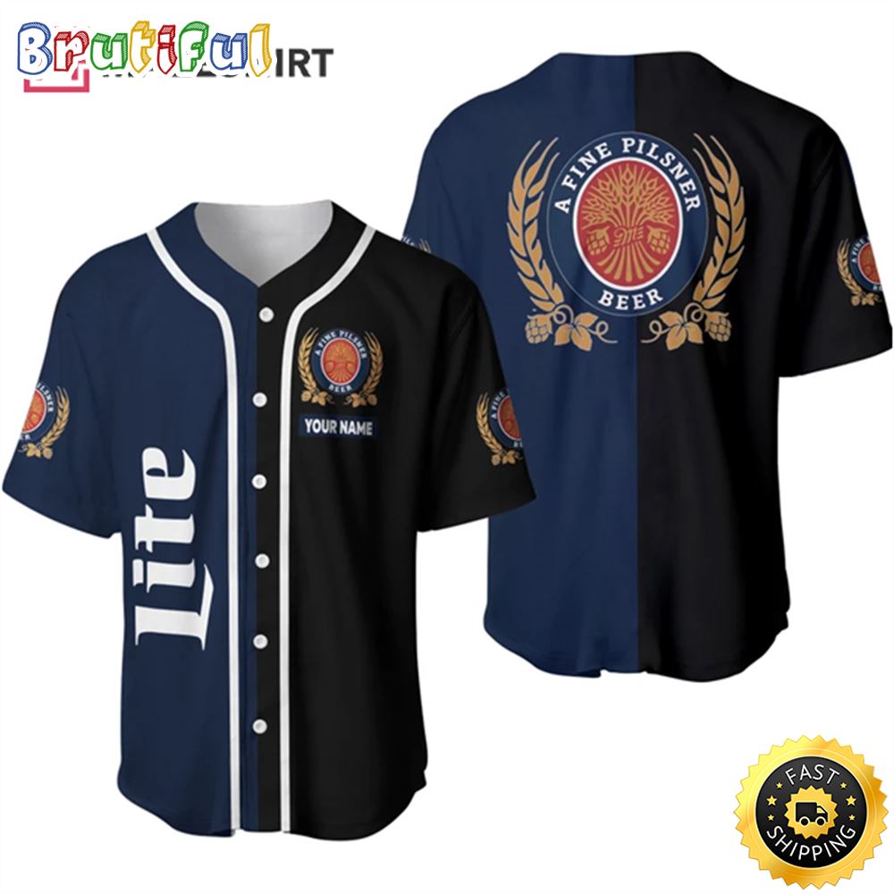 Miller Life Beer Custome Name Baseball Jersey lsfyv9