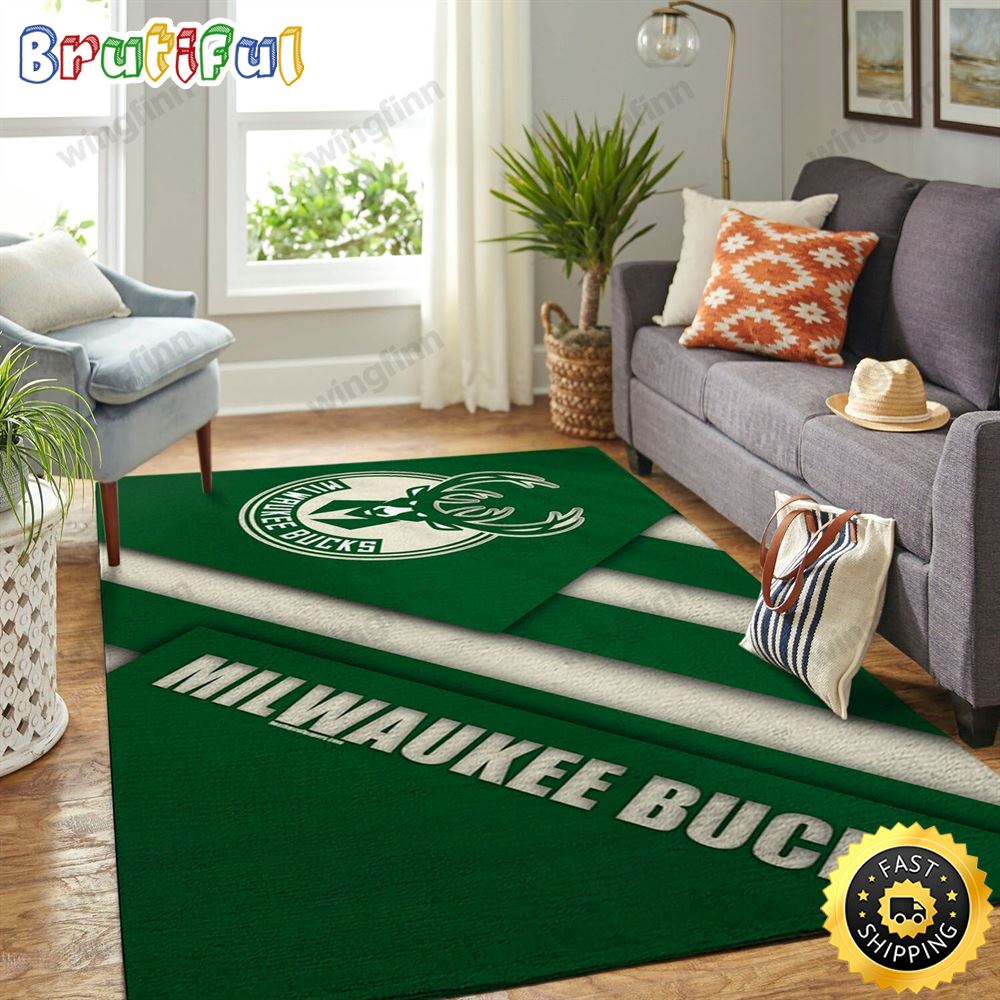 Milwaukee Bucks Living Room Area Rug