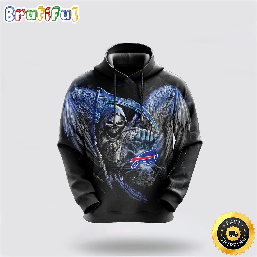 NFL Buffalo Bills 3D Hoodie All Over Print Skull Stand Out In The Crowd bhcvjp