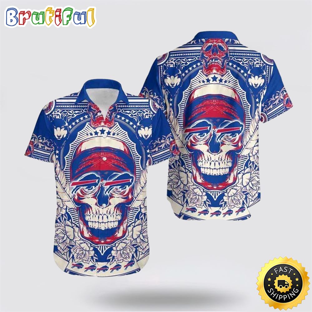 NFL Buffalo Bills Hawaiian Shirts Skull Halloween Show Off Your Team Spirit In Tropical Fashion 1 j20a4h