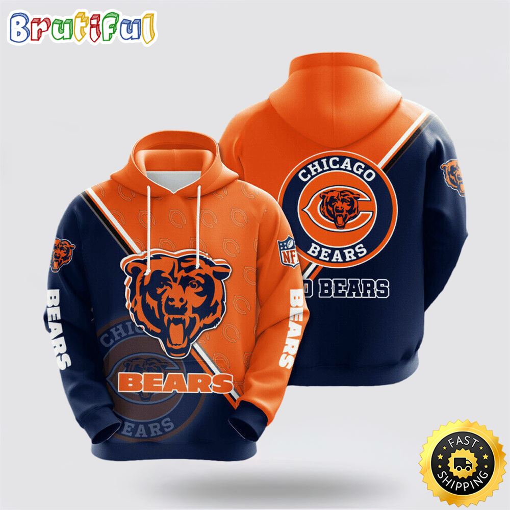 NFL Chicago Bears 3D Hoodie All Over Print Shirts Stay Cozy And Stylish nisl7o