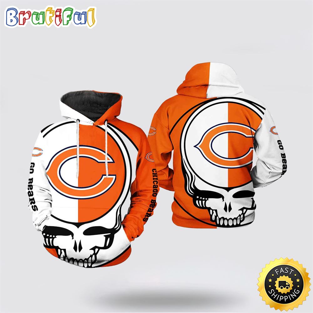 NFL Chicago Bears 3D Hoodie Printed Grateful Dead Show Team Pride 1 rruae2
