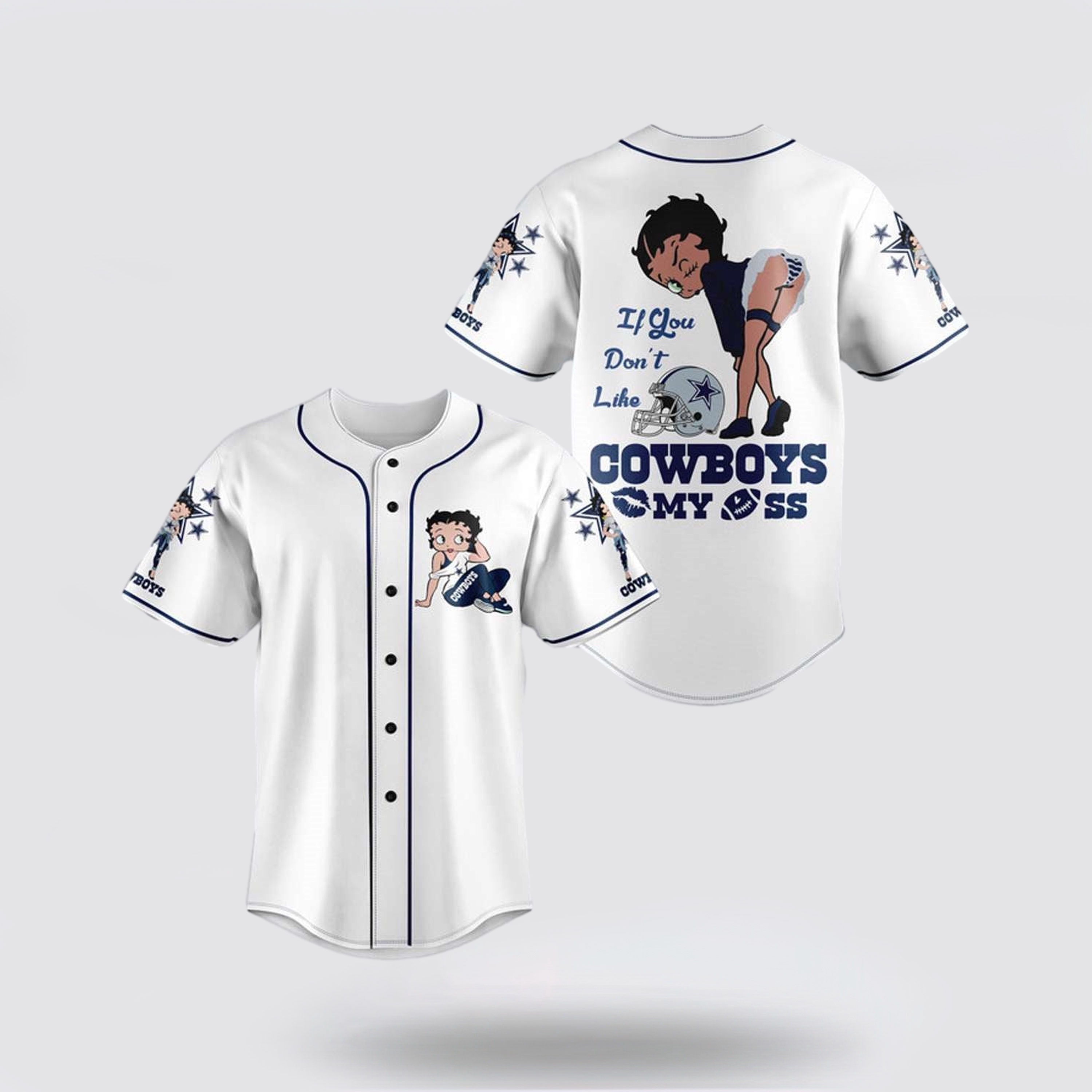 NFL Dallas Cowboys Baseball Jersey American Football Team If You Don t Like Cowboys Betty Boop White Blue Jersey Shirt 1 fbjldn