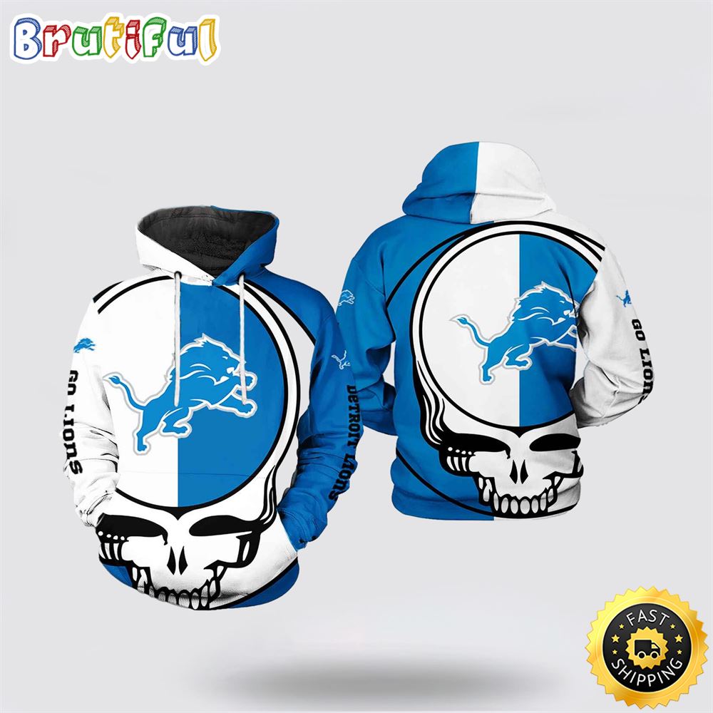 NFL Detroit Lions 3D Hoodie Printed Grateful Dead Show Team Pride 1 qbzmkb
