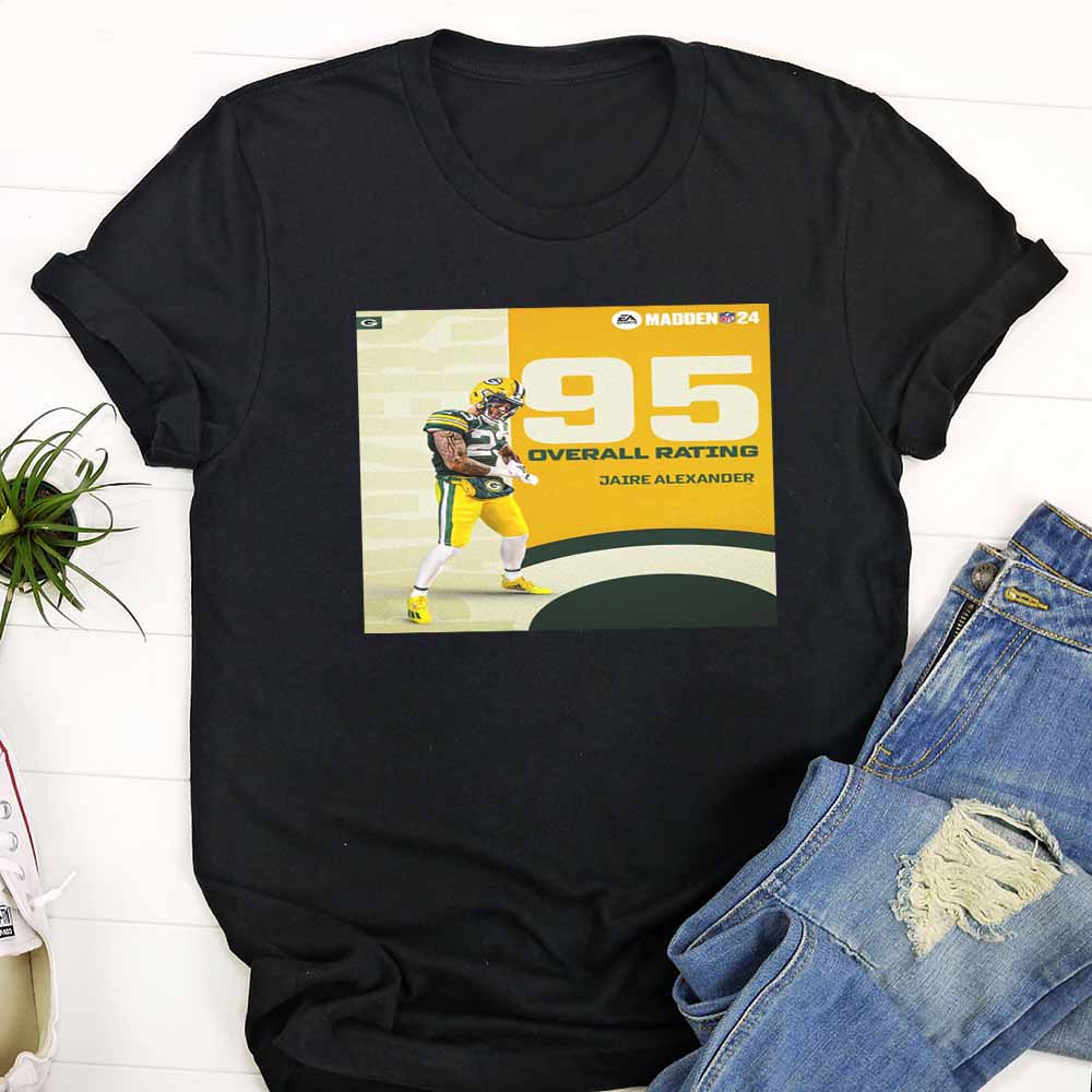NFL Green Bay Packers Jaire Alexander Madden 24 T Shirt ru7vx1