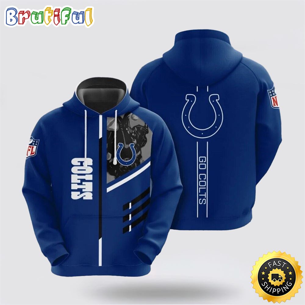 NFL Indianapolis Colts 3D Hoodie All Over Print Shirts Perfect Fan Gear For Football Season ud1mpq