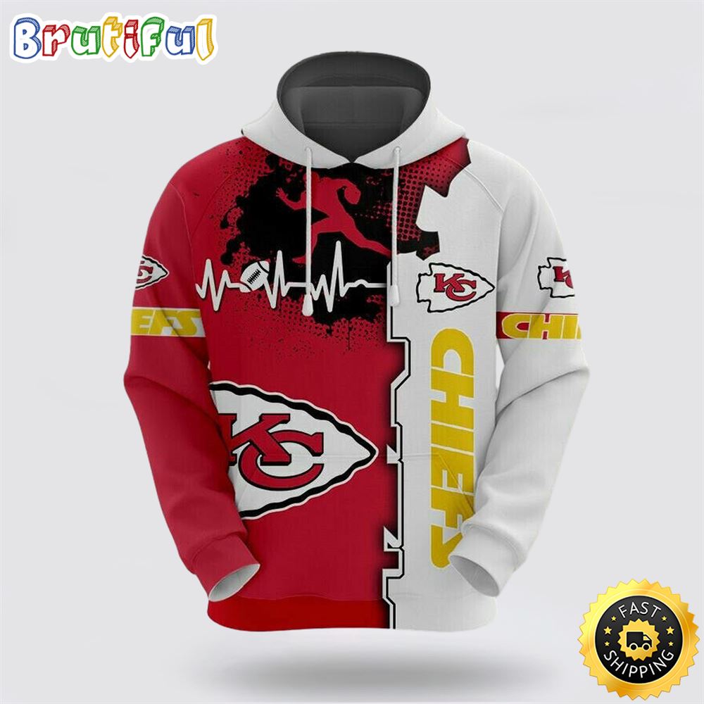 NFL Kansas City Chiefs 3D Hoodie All Over Print Shirts Elevate Your Game Day Look jtfjqr