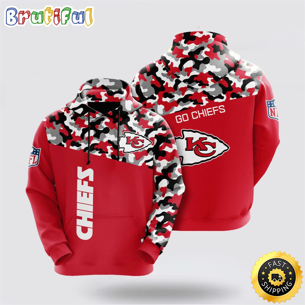 NFL Kansas City Chiefs 3D Hoodie All Over Print Shirts Get Ready For Game Day s9lqew