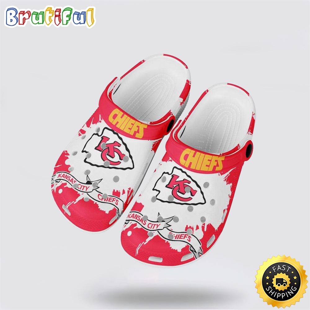 NFL Kansas City Chiefs Crocs Clog Shoes Ultimate Comfort For Football Fans 1 ehvvvj