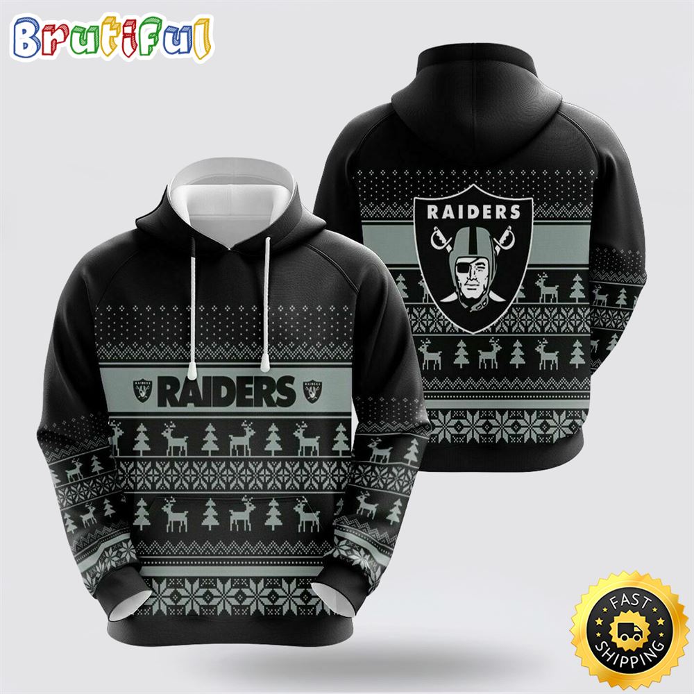 NFL Las Vegas Raiders 3D Hoodie All Over Print Shirts Elevate Your Game Day Look lwgtdx