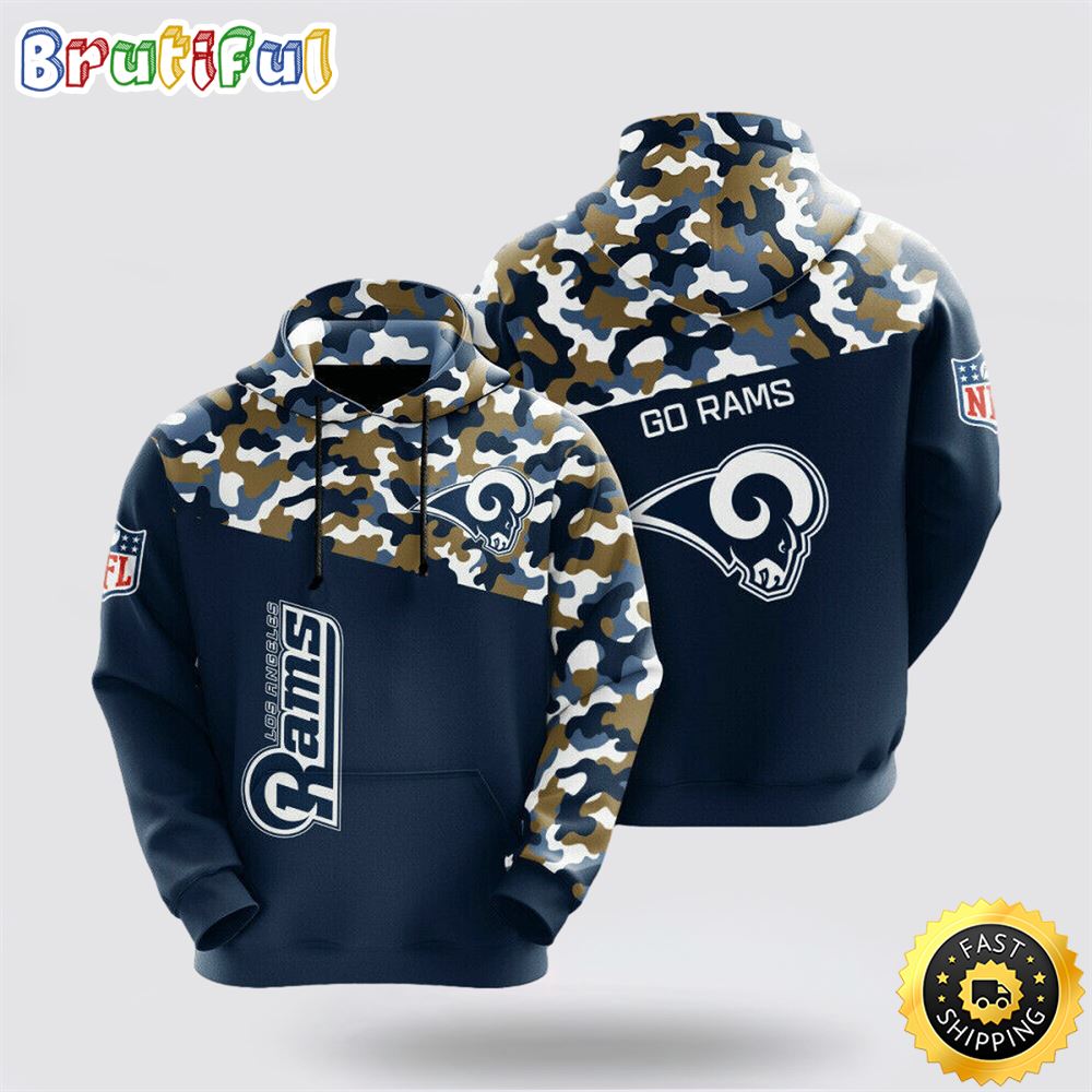 NFL Los Angeles Rams 3D Hoodie All Over Print Shirts Get Ready For Game Day vvjhrm