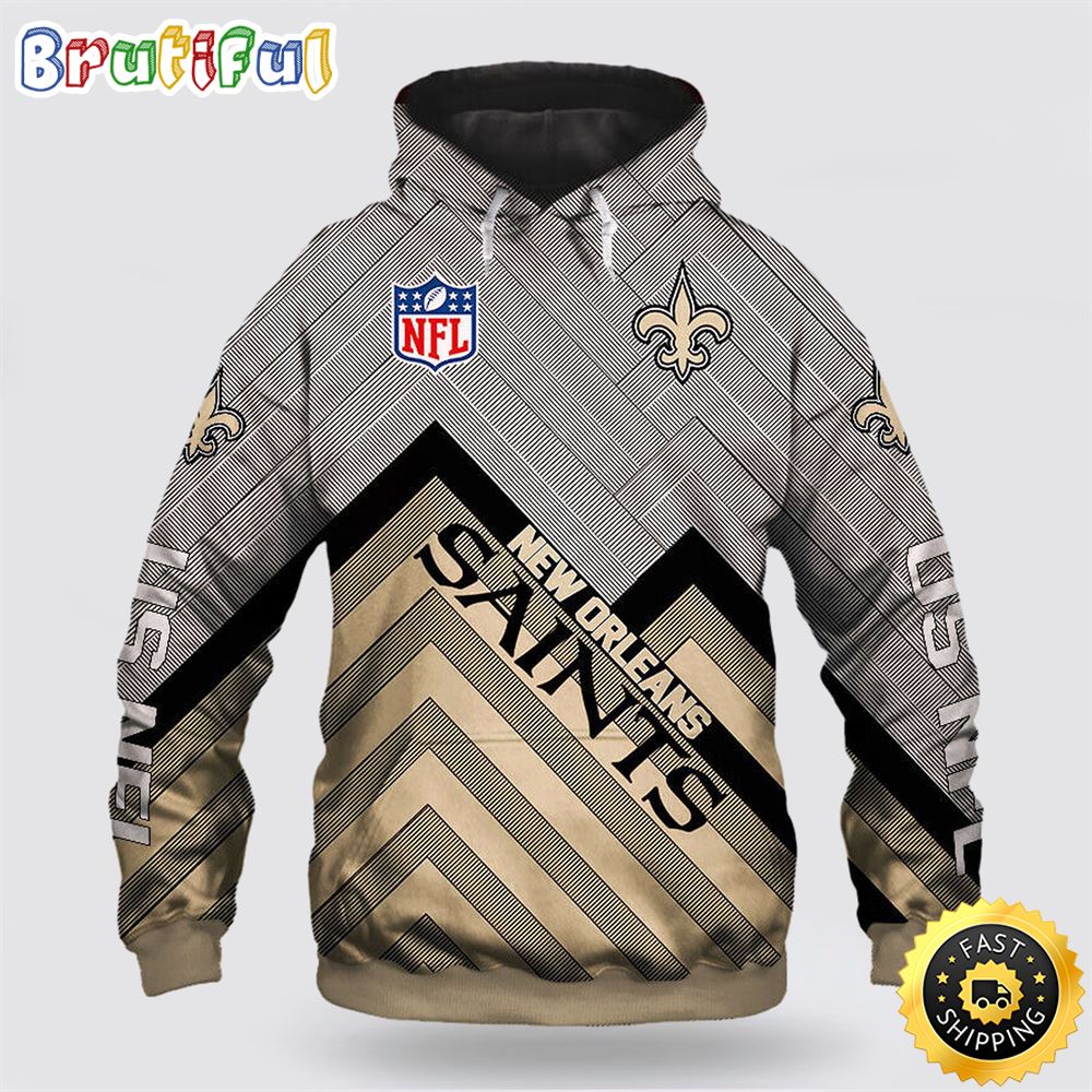 NFL New Orleans Saints 3D Hoodie All Over Print Shirts Elevate Your Game Day Look gvjlgy