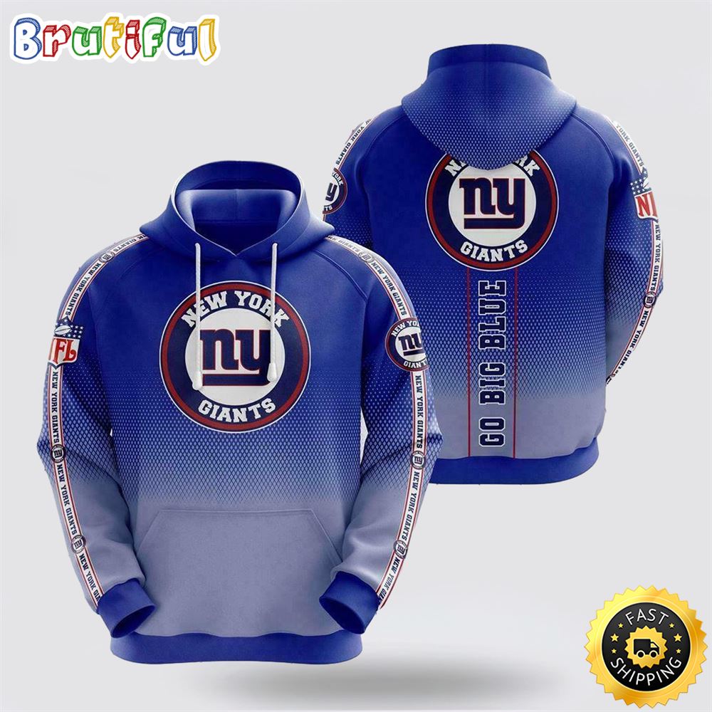 NFL New York Giants 3D Hoodie All Over Print Shirts Perfect Fan Gear For Football Season bwkhe0