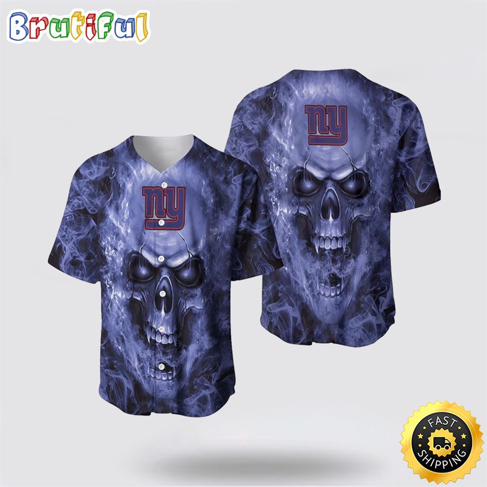 NFL New York Giants Baseball Jersey Skull Unleash Your Team Spirit With Trendy Designs 1 wxaykp