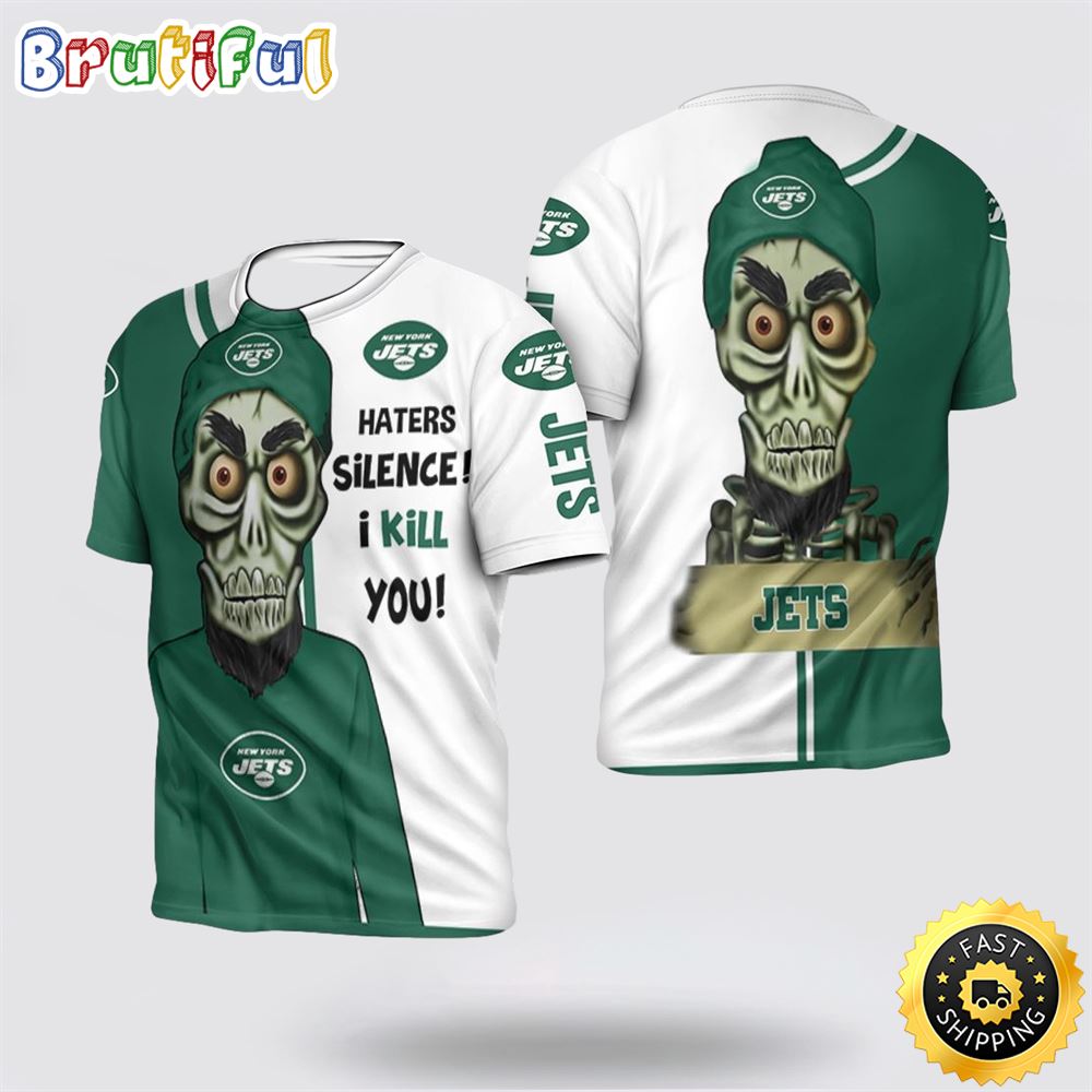 NFL New York Jets 3D T Shirt Haters I Kill You Show Your Team Pride qlxds0