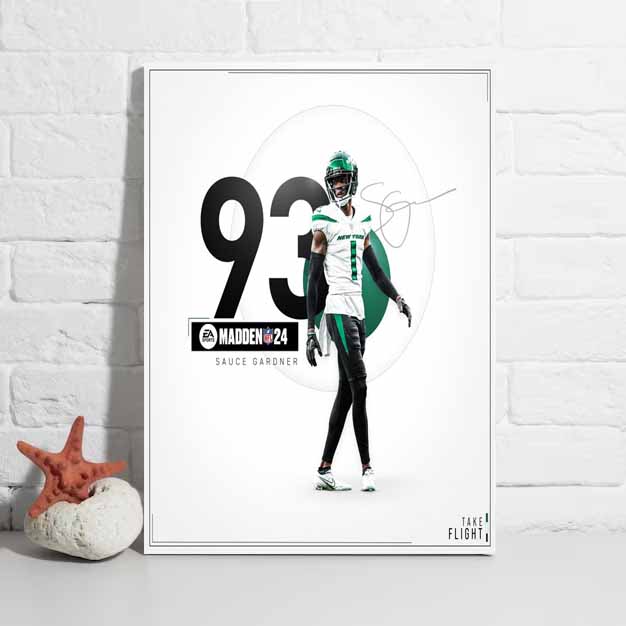 NFL New York Jets Sauce Gardner Madden 24 Poster wcokmv