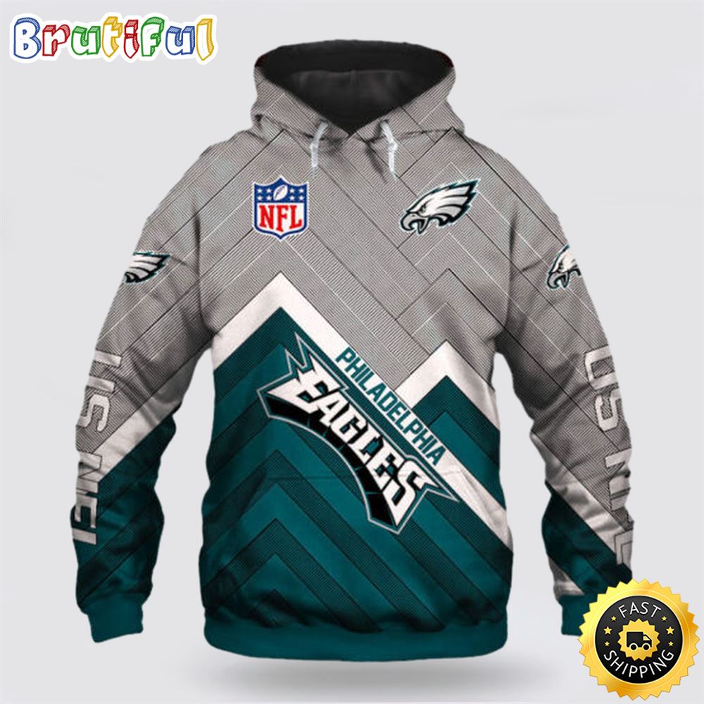 NFL Philadelphia Eagles 3D Hoodie All Over Print Shirts Show Your Team Spirit wkgysq