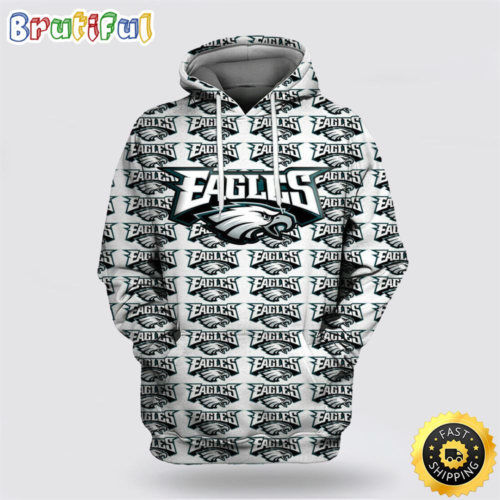 NFL Philadelphia Eagles 3D Hoodie All Over Print Shirts Stay Cozy And Stylish yp4jng