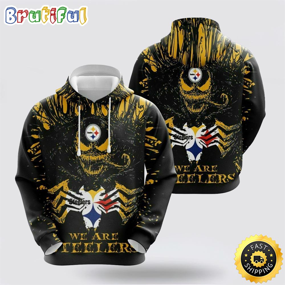 NFL Pittsburgh Steelers 3D Hoodie All Over Print Shirts Skull Unmatched Style And Comfort bldav3